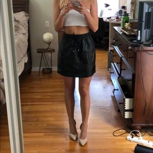 Evil Twin high waist high pleather skirt